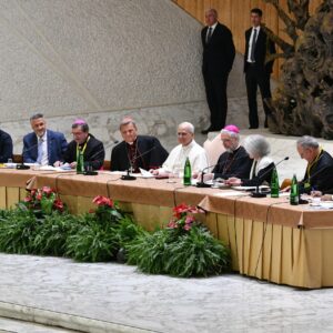 León XIV opta por el diálogo (en lugar de la alocución) en el Jubileo de los Grupos Sinodales